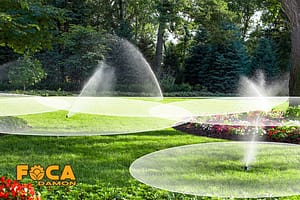 فاصله بین آبپاش ها در آبیاری بارانی